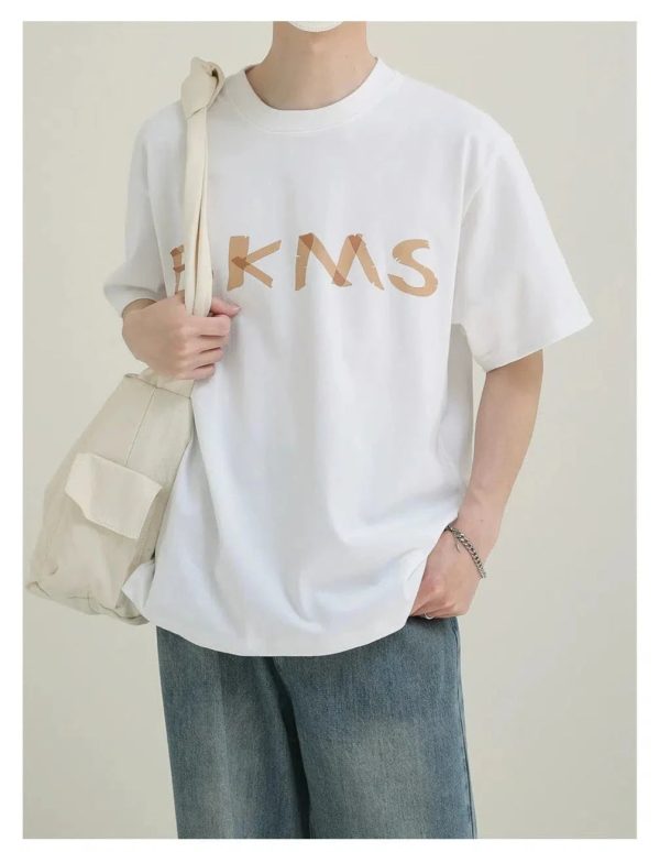 BKMS Graphic Print Short-sleeved T-shirt on Sale