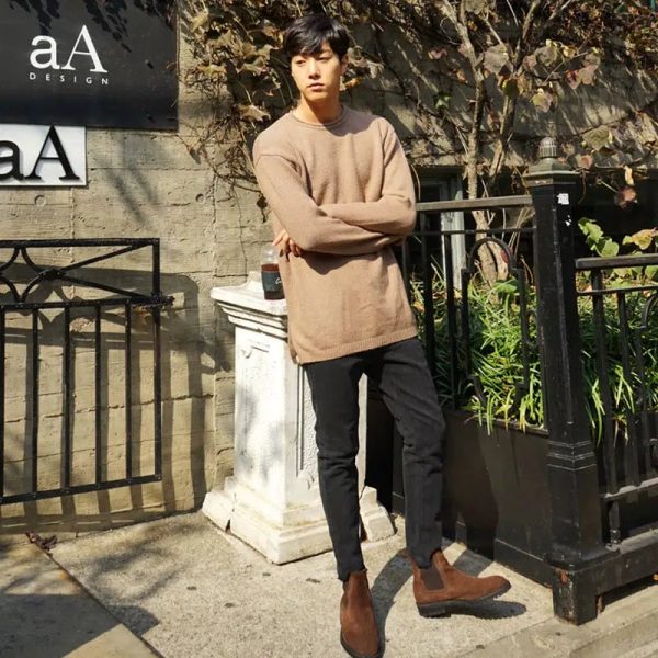 Black Stretch Slim Fit Jeans Online Sale - Image 3