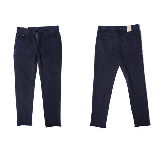 Black Stretch Slim Fit Jeans Online Sale - Image 5
