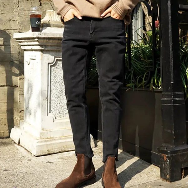 Black Stretch Slim Fit Jeans Online Sale
