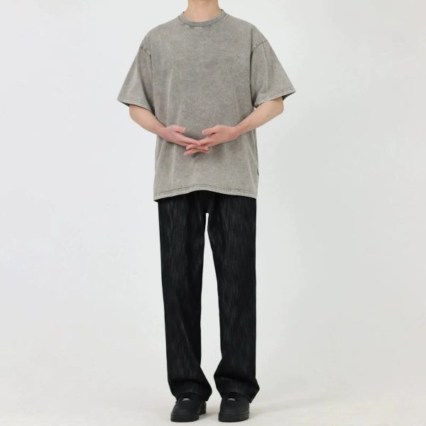 Black and Gray Straight Jeans Supply - Image 3
