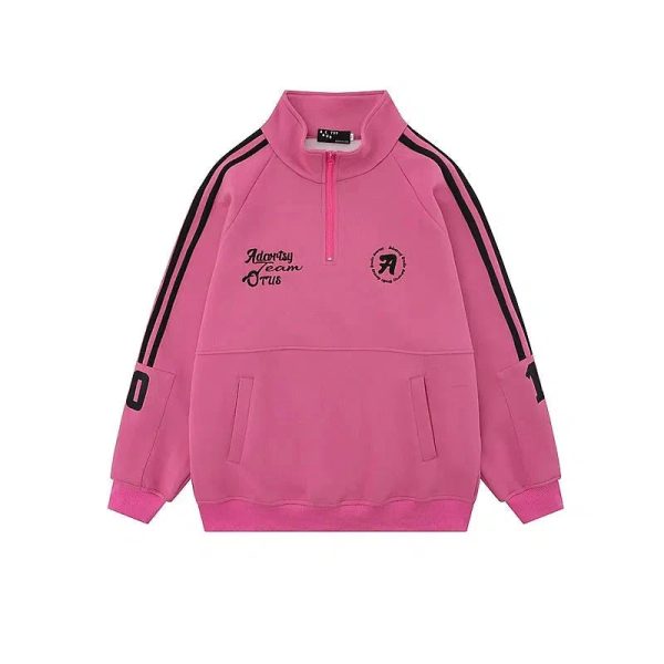 Half-zip Pullover Sweatshirt Hot on Sale - Image 2