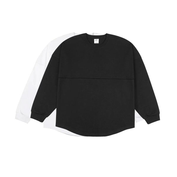 Curved Hem Long Sleeve Pullover Cheap