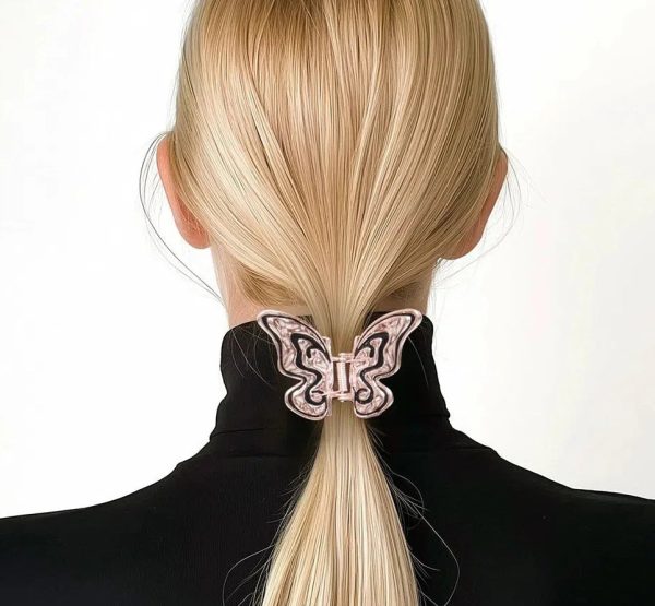 Pink Butterfly Hair Clip For Discount