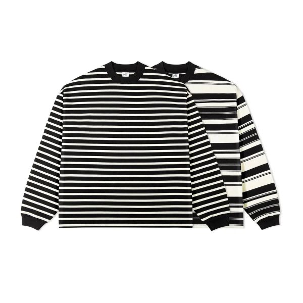 Striped Crew Neck Sweatshirt Sale