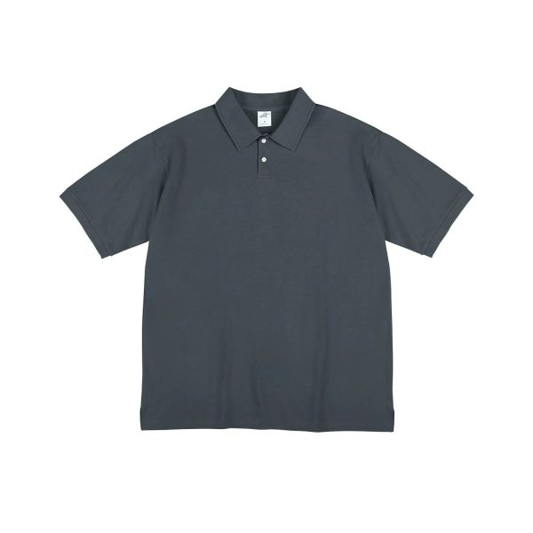 Short-sleeved Lapel Polo Shirt Online now - Image 4