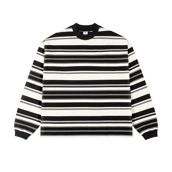 Striped Crew Neck Sweatshirt Sale - Image 3