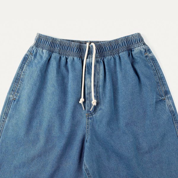 Tapered Drawstring Elastic Waist Jeans For Cheap - Image 3