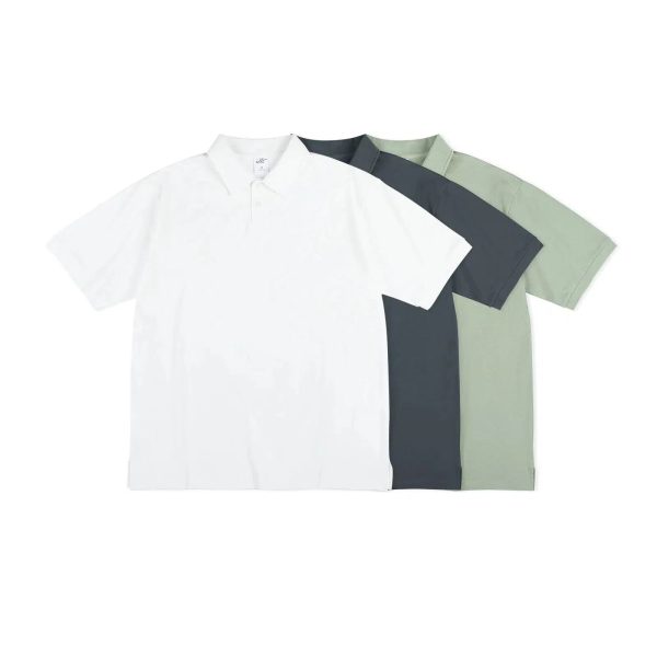 Short-sleeved Lapel Polo Shirt Online now
