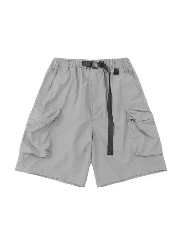 Wide Leg Pocket Cargo Shorts Fashion - Image 5
