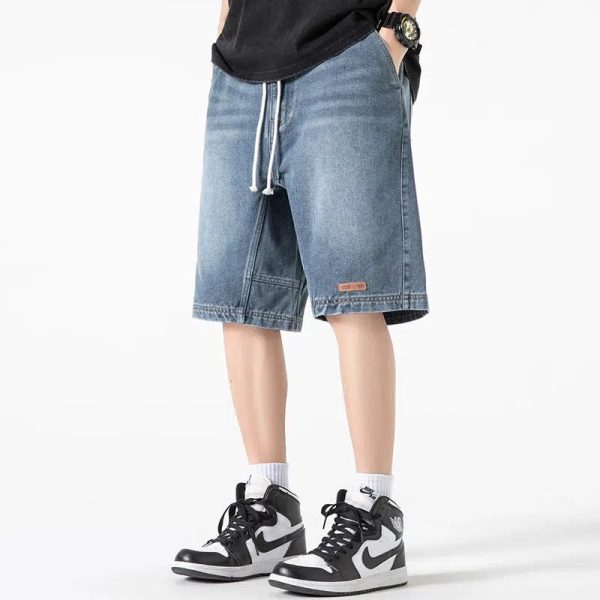 Drawstring Denim Shorts Cheap