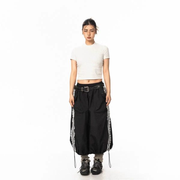 Athletic Maxi Skirt with Side Stripe Detailing Sale - Image 4