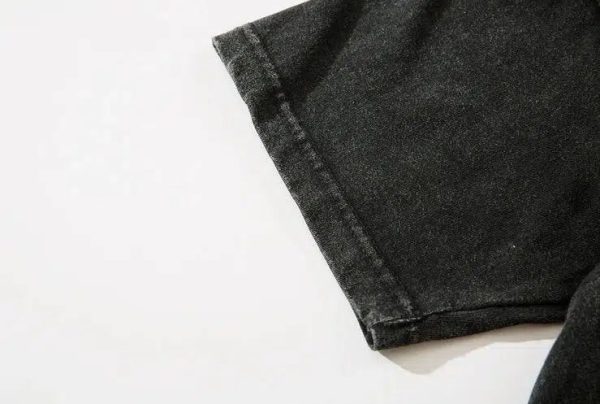 Necklace Washed Tattered Short-sleeved T-shirt Hot on Sale - Image 4