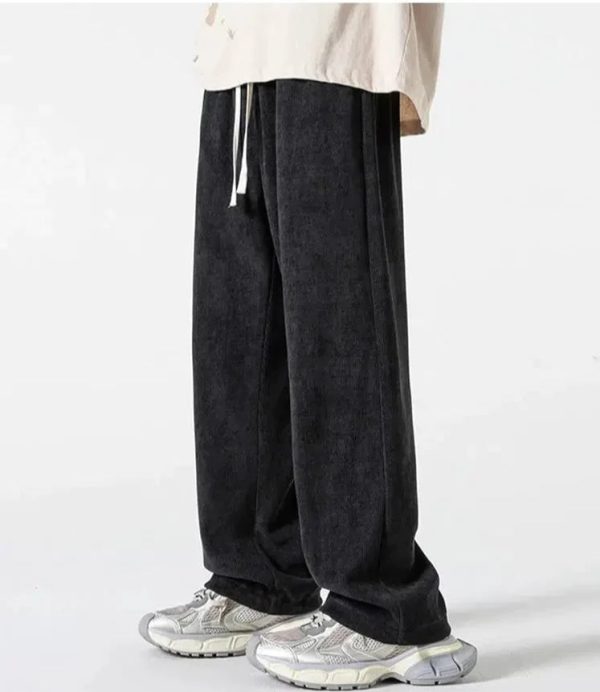 Wide-leg Drawstring Sweatpants Online Sale - Image 3
