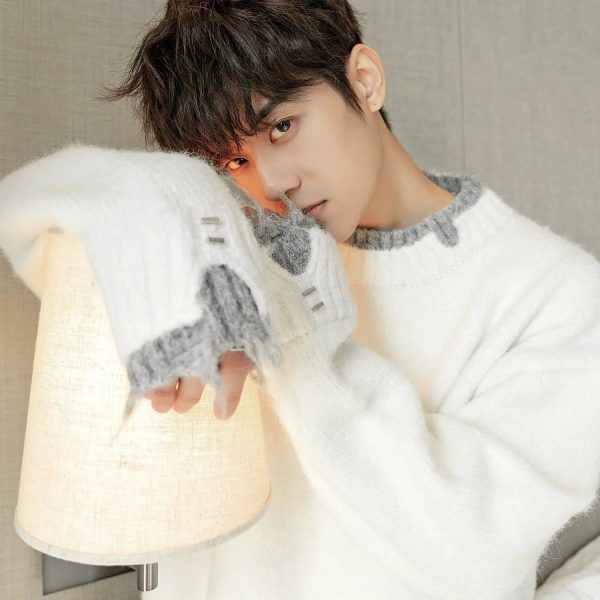 Contrast Color Crew Neck Sweater Sale
