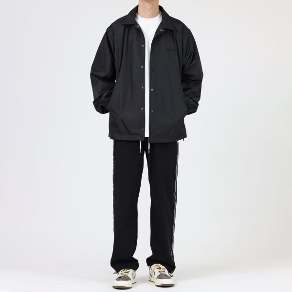 Black Coach Lapel Spring Jacket For Discount - Image 4
