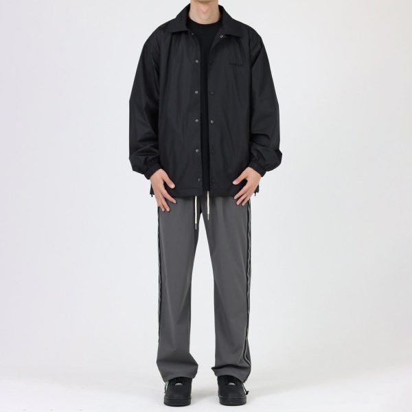 Black Coach Lapel Spring Jacket For Discount - Image 2