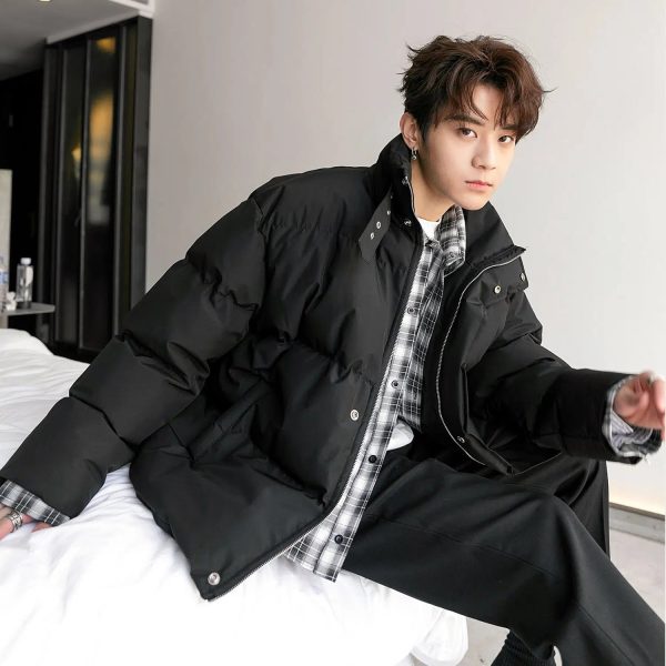Thickened Two-piece Plaid Puffer Jacket Supply - Image 3
