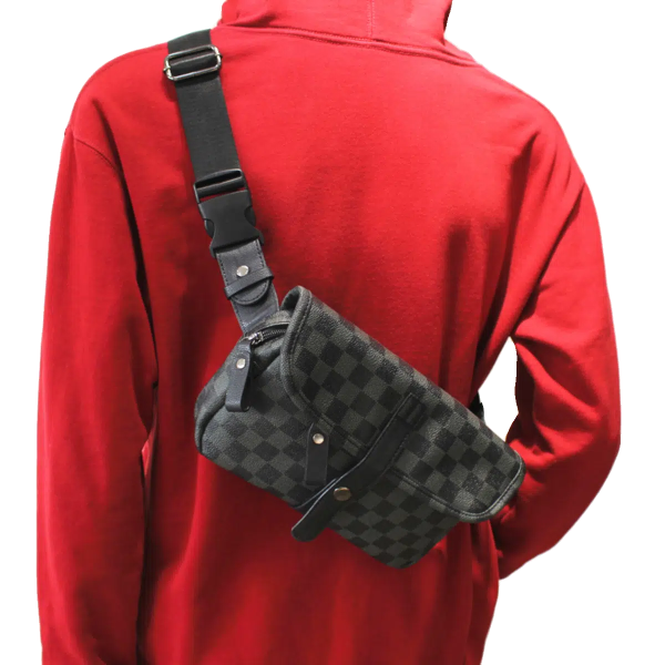 Crossbody Plaid Chest Bag Cheap - Image 2
