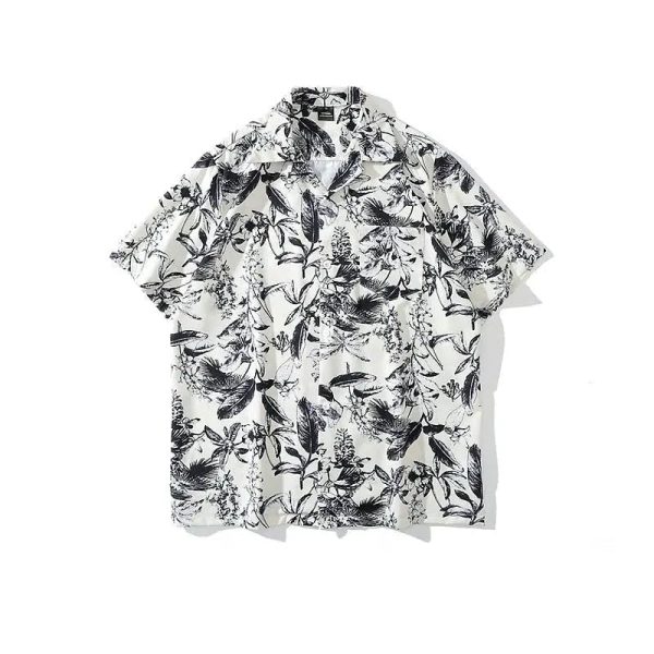 Vintage Full-print Floral Shirt For Cheap