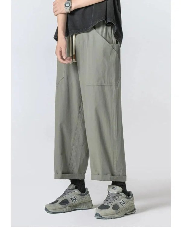 Drawstring Wide Leg Pants Online Sale - Image 2
