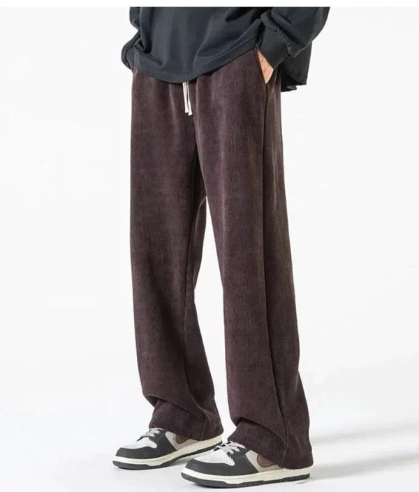 Wide-leg Drawstring Sweatpants Online Sale - Image 2