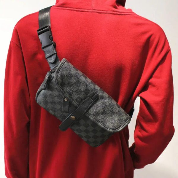 Crossbody Plaid Chest Bag Cheap