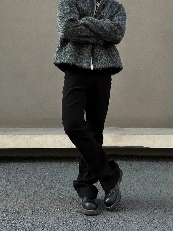 Black Slim Fit Jeans Fashion - Image 3