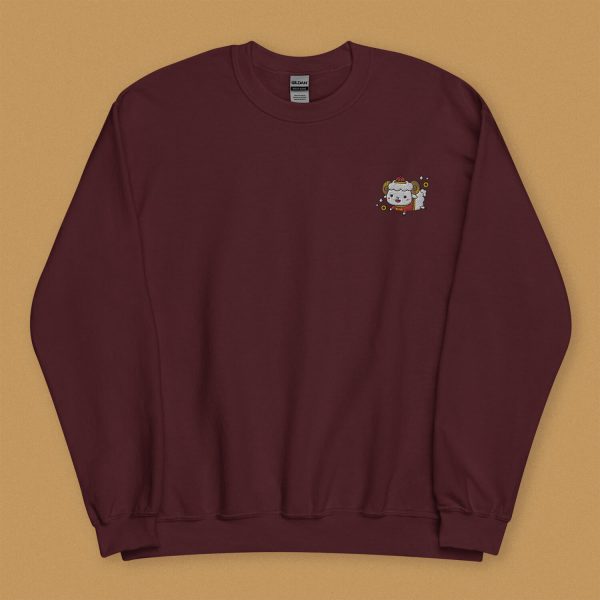 Year of the Sheep Embroidered Sweatshirt Cheap - Image 3